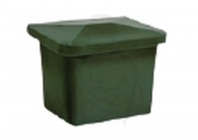 Streugutbehälter ohne Entnahme 150 L L700xB600xH550mm aus Polyäthylen grün
