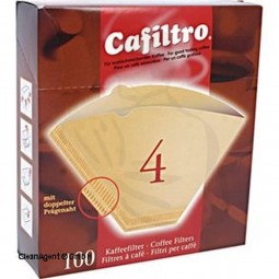 Filtertüten, naturbraun, Gr. 4 (120-er) geeignet für Kaffe in Faltschachtel 58g/m²