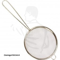 Küchensieb (Passiersieb) aus Metal, 20cm D8,5cm geeignet für Kaffee oder Tee mit Handgriff