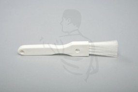 Hygiene Flachpinsel PBT0.15, 1Zoll/2,5cm Körper und Griff aus weissem Kunststoff